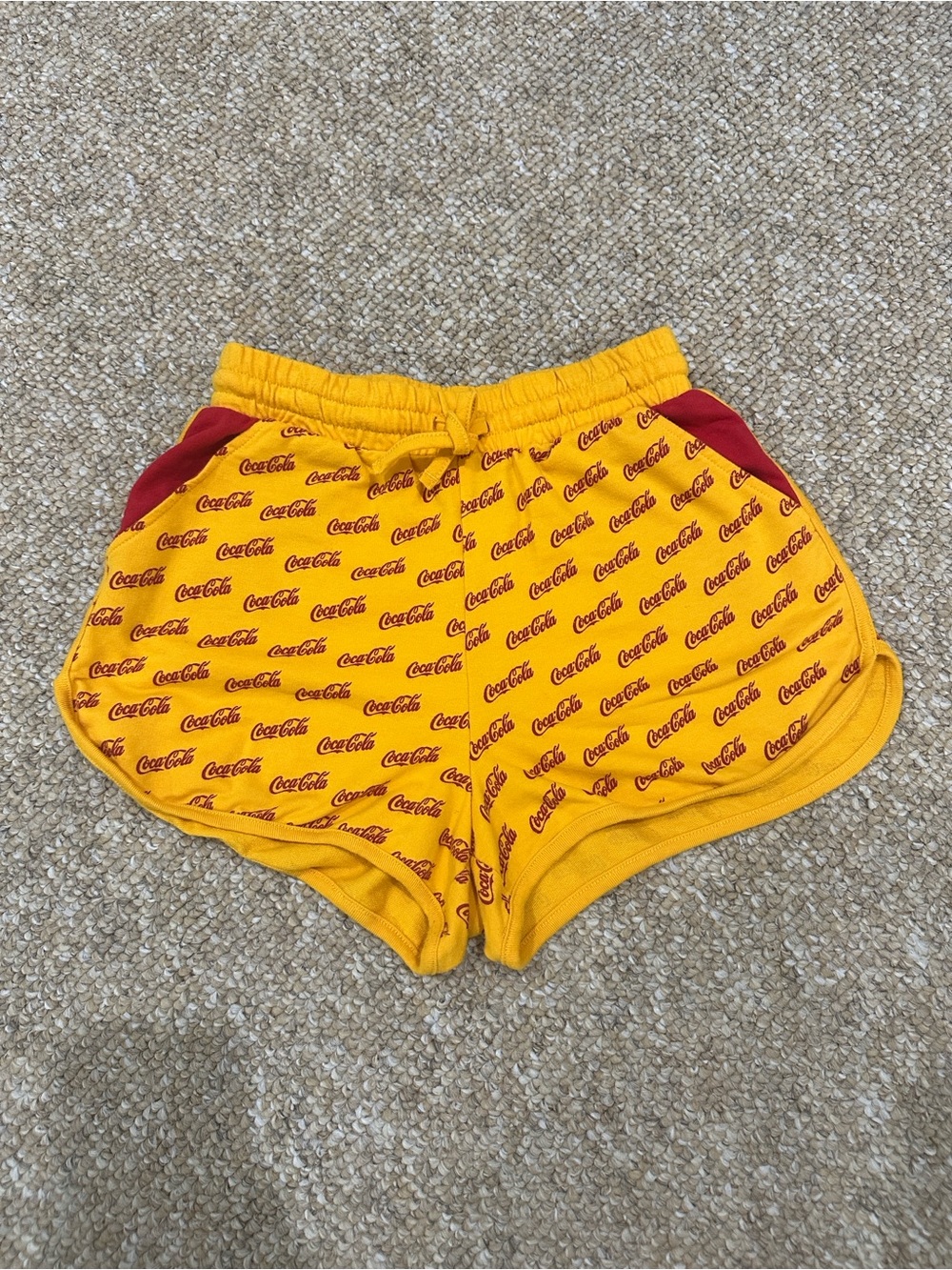 Coca-Cola Women's Vintage Logo Shorts Sz M | Y2K Streetwear | Loungewear